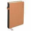 Ежедневник датированный 2026, А5, 138х213 мм, BRAUBERG "Essential", под кожу, держатель, бежевый, 117396
