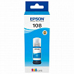 Чернила EPSON 108 (C13T09C24A) для СНПЧ EPSON L8050 /L8100 /L18050, голубые, ОРИГИНАЛЬНЫЕ