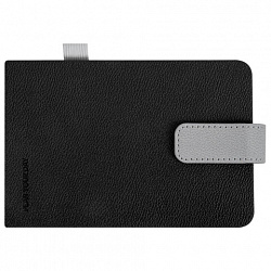 Еженедельник недатированный МАЛЫЙ ФОРМАТ 105х158мм BRAUBERG "Modern" под кожу, застежка, 64 листа, черный, 118656