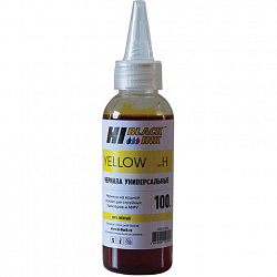 Чернила HI-BLACK для HP (Тип H) универсальные, желтые 0,1 л, водные, HB-HP-Y-100ML