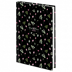 Ежедневник датированный 2026 145х215 мм, А5, STAFF, ламинированная обложка, "Flower pattern", 117327