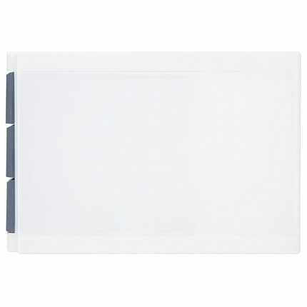 Бокс с 3 выдвижными лотками, корпус светлый, лотки серые, 235х300х355 мм, BRAUBERG "Office-Expert", 238040