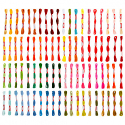 Нитки для вышивания (мулине), набор 150 цветов, 8 м, полиэфир, DEVELIA (Девелиа), 665433