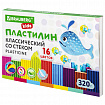Пластилин классический BRAUBERG KIDS, 16 цветов, 320 г, со стеком, 106508