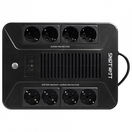 Источник бесперебойного питания SMARTWATT UPS SAFE PRO 1050, 1050 ВА (630 Вт), 8 розеток, 3703020270006
