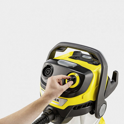 Пылесос хозяйственный KARCHER WD 5 S, мусоросборник 25л, мощность 1100Вт, желтый, 1.6, 1.628-350.0