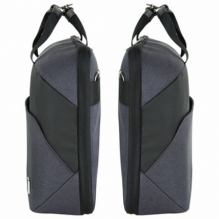 Сумка портфель BRAUBERG MODERN с отделением для ноутбука 15-16", откидная крышка, серая, 29х42х11 см, 270828