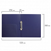 Папка на 2 кольцах BRAUBERG "Диагональ", 25 мм, темно-синяя, до 170 листов, 0,8 мм, 221343