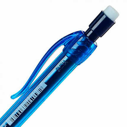 Карандаш механический 0,5 мм, KOH-I-NOOR "Geometry", ластик, резиновый грип, корпус тонированный голубой, 5780, 5780008001KS