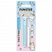 Ластик выдвижной с топпером + 1 сменный ластик, FUNSTER (ФАНСТЕР) "КОТЁНОК", 125х12х12 мм, белый, голубой держатель, блистер, 274021