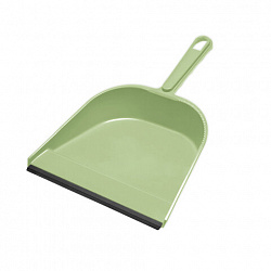 Совок для мусора, низкая рукоятка, резиновая кромка, ширина 23 см, пластик, цвет ассорти, YORK, 61020