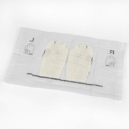 Перчатки латексные стерильные хирургические, КОМПЛЕКТ 50 пар (100 штук), Германия, размер 6,5, S (малый), SFM