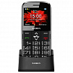 Телефон мобильный TEXET TM-B227, 2 SIM, 2,2", 32Мб, microSD, FM, MP3, камера, фонарик, черный, 127369