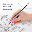 Набор карандашей чернографитных BRAUBERG "G-100" 12 шт., HB, с ластиком, корпус ассорти, 181716