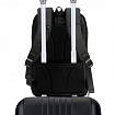 Рюкзак HEIKKI HIGH TECH (ХЕЙКИ) с отделением для ноутбука, USB-порт, черный, 46x30x10 см, 272588
