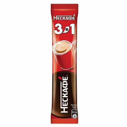 Кофе растворимый порционный NESCAFE "3 в 1 Классик", КОМПЛЕКТ 20 пакетиков по 14,5 г, 12460849