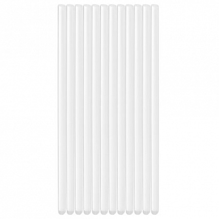 Клеевые стержни, диаметр 7 мм, длина 200 мм, прозрачные, комплект 12 шт., BRAUBERG, европодвес, 670292