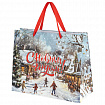 Пакет подарочный (1 шт.) новогодний 26х13х32 см "Winter Wonderland", фольга, ассорти, ЗОЛОТАЯ СКАЗКА, 592443