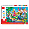 Пазл картонный 120 элементов, "Любимые герои", АССОРТИ, поле 23х16,5 см, STEP PUZZLE