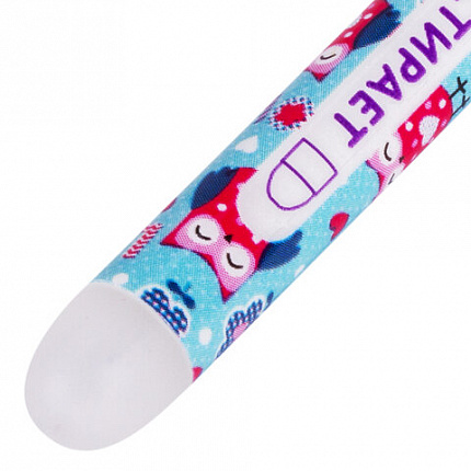 Ручка стираемая гелевая ЮНЛАНДИЯ "Совята", СИНЯЯ, корпус ассорти, узел 0,5 мм, линия письма 0,35 мм, 143658