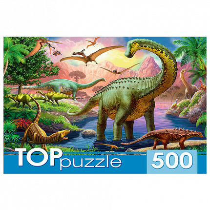 Пазл картонный 500 элементов АССОРТИ, 470х330 мм, РК