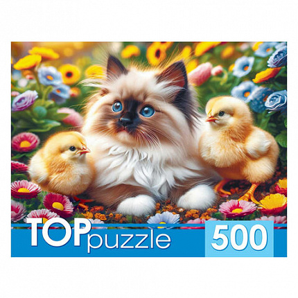 Пазл картонный 500 элементов АССОРТИ, 470х330 мм, РК