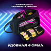 Пенал-косметичка BRAUBERG с ручкой, 1 откидная планка, полиэстер, 22x10х8 см, черный, 272339