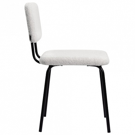 Стулья BRABIX "Ideal CF-080", КОМПЛЕКТ 4 шт., черный каркас, букле белый, 533254