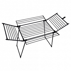 Сушилка напольная для белья раскладная, 5 зон сушки, 25 метров, LAIMA HOME MEGA BLACK, 700471