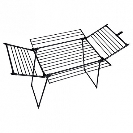 Сушилка напольная для белья раскладная, 5 зон сушки, 25 метров, LAIMA HOME MEGA BLACK, 700471