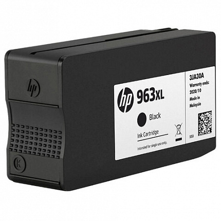 Картридж струйный HP (3JA30AE) для HP OfficeJet Pro 9010/9013/9020/9023, №963XL черный, ресурс 2000 страниц
