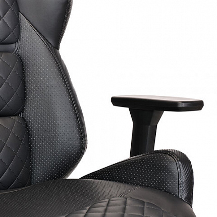 Кресло BRABIX PREMIUM "Tokyo EX-595", регулируемый подголовник, рециклированная кожа, черное, 532975