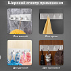 Крючки самоклеящиеся универсальные 18х4,5 см, 4 шт. на планке, сталь, серебристые, LAIMA Home, 608787