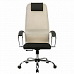 Кресло офисное BRABIX PREMIUM "Ultimate EX-800" хром, плотная двойная сетка Х2, черное/бежевое, 532913
