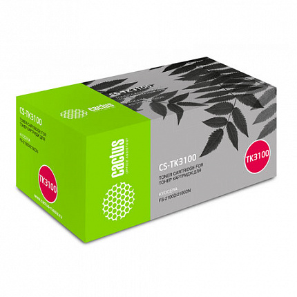 Тонер-картридж CACTUS (CS-TK3100) для KYOCERA FS-2100D/DN/M3040DN/M3540DN, ресурс 12500 стр.