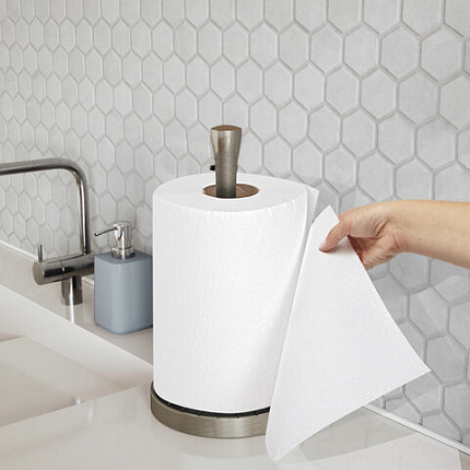 Полотенца бумажные спайка 2 рулона по 80 метров, LAIMA МЕГА РУЛОН, 2 слоя, 20х25 см, 100% целлюлоза, 116377