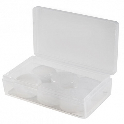 Беруши анатомические восковые из пластичного силикона, КОМПЛЕКТ 3 пары в контейнере, RABBITEX (РАББИТЕКС), 671320