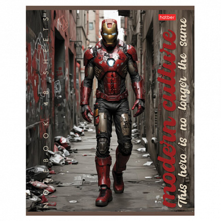 Тетрадь А5 48 л., HATBER скоба, клетка, обложка картон, "Те самые герои" (микс в спайке), 088617, 48Т5В1