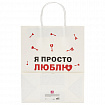 Пакет подарочный (1 штука) 26х13х32 см (L) "Love Story", ассорти, крафт, ЗОЛОТАЯ СКАЗКА, 700821
