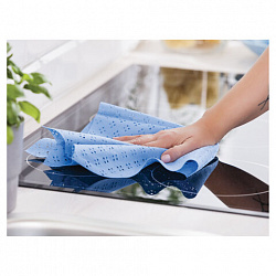 Салфетки ВИСКОЗА-ХЛОПОК 35х50 см, СУПЕРВПИТЫВАЕМОСТЬ, КОМПЛЕКТ 5 шт., 85 г/м2, Premium, YORK, 20310