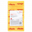 Губки VILEDA PROFESSIONAL профильные "Средняя жесткость" КОМПЛЕКТ 10 шт., желтые, ЗЕЛЕНЫЙ абразив, 9,5х7х4,5 см, 125604