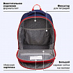 Рюкзак BRAUBERG CLASSIC, легкий каркас, премиум материал, "Лев", синий, 37х32х21 см, 228829