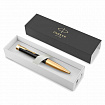 Ручка шариковая PARKER "Urban Muted Black GT", корпус черный, позолоченные детали, синяя, 2143640