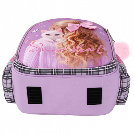 Ранец BRAUBERG STABLE, 2 отделения, с брелком, "Trendy girl", нашивка, 36х28х16 см, 274388