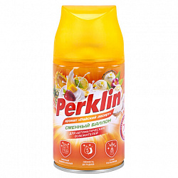 Сменный баллон 250 мл PERKLIN (ПЕРКЛИН) "Райский десерт", для автоматических освежителей, универсальный, 609801