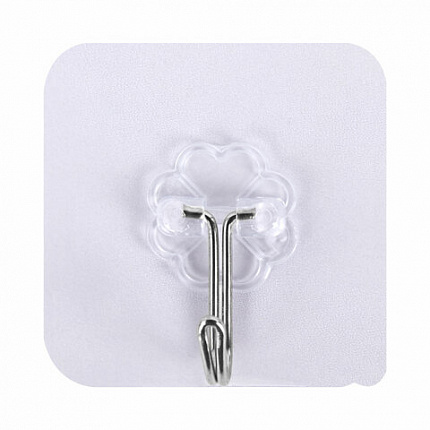 Крючки самоклеящиеся универсальные 6х6 см, КОМПЛЕКТ 10 шт., сталь + ПВХ, LAIMA Home, 608791