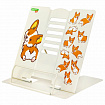 Подставка для книг и учебников большая BRAUBERG KIDS "Corgi Pup", регулируемый угол наклона, металлическая, 238054