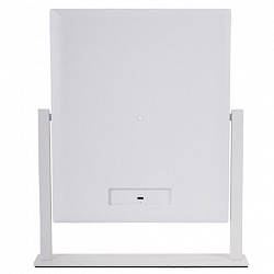 Зеркало для макияжа гримерное с подсветкой, 9 LED-ламп, 3 режима свечения, размер 25х30 см, работа от сети 220 V, цвет белый, BRABIX, 609335