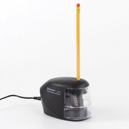 Точилка электрическая BRAUBERG "ORIGINAL", питание 220 В/4 батарейки АА, фрезерный механизм, 227565