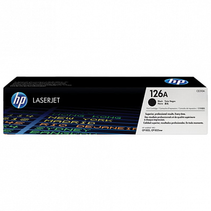 Картридж лазерный HP (CE310A) CLJ CP1025/CP1025NW, №126A, черный, оригинальный, ресурс 1200 страниц